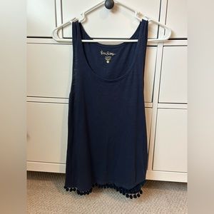 Lilly Pulitzer Mckee Top in True Navy, size Small